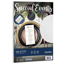 Carta metallizzata special events 250gr a4 10fg bianco 01