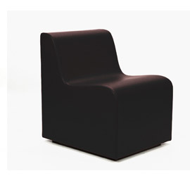 Seduta divanetto modulare x1 nero