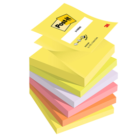 Blocco post-itsuper sticky z-notes 76x76mm 100fg r330-nr neon