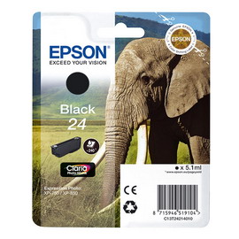 Cartuccia nera claria photo hd serie 24 elefante