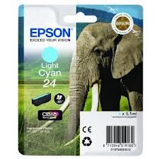 Cartuccia ciano-chiaro claria photo hd serie 24 elefante